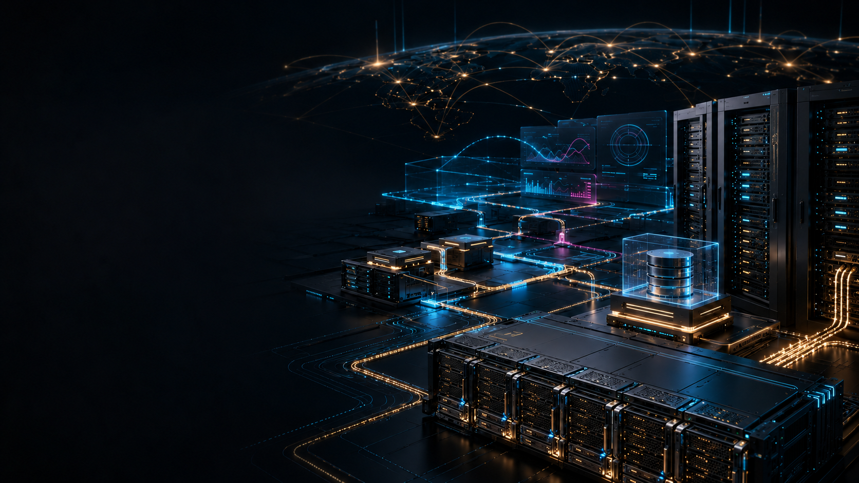 Abstract managed cloud infrastructure with secure compute, storage and monitoring layers